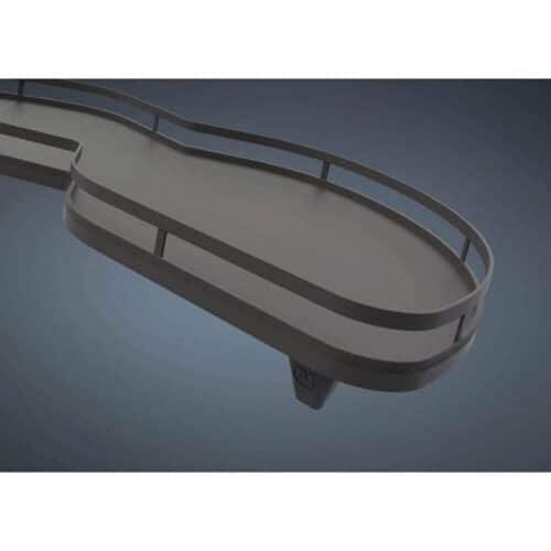 Ảnh bộ rổ góc LEMANS II Hafele 541.29.481, màu đen