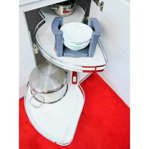 Ảnh thực tế bộ rổ góc LEMANS II Hafele 541.32.670, màu Crom