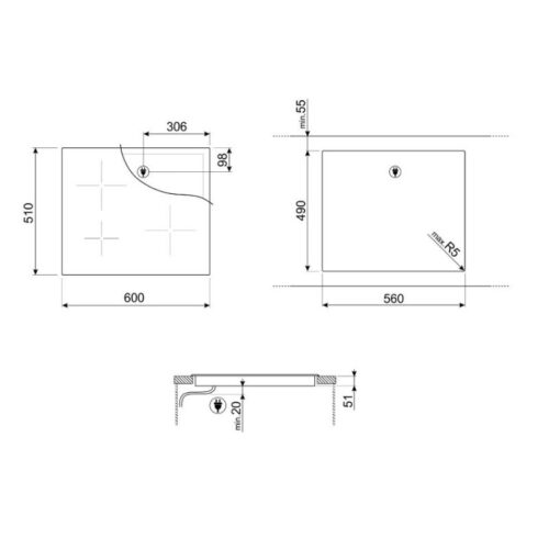 Hình ảnh 2D Häfele Smeg SI5632D 536.64.091