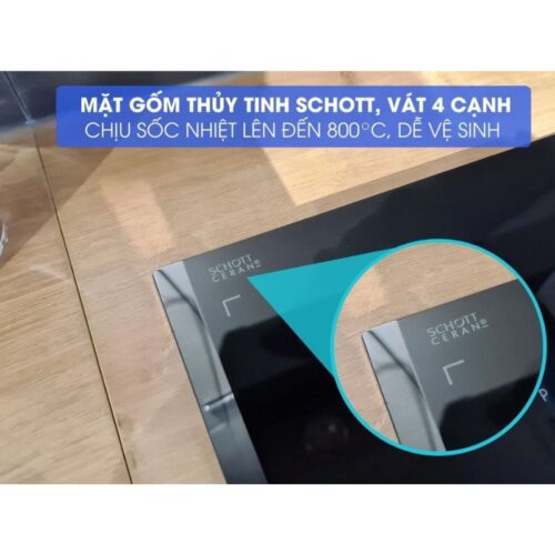 Mặt kính bếp từ Hafele 4 vùng nấu HC I604C 535.02.211 lắp âm