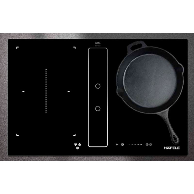 Mặt kính bếp từ kết hợp hồng ngoại Hafele HC-IHH80A 539.66.698 Mặt kính bếp từ kết hợp hồng ngoại Hafele HC-IHH80A 539.66.698