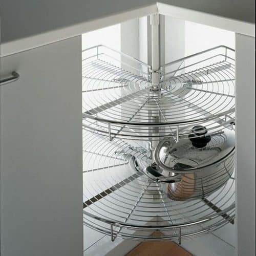 Ảnh thực tế bộ rổ góc xoay 270 độ MEZZO Cucina 548.37.010 Inox 304