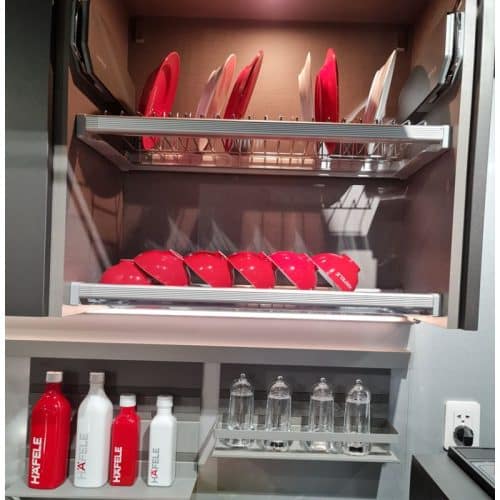 Ảnh thực tế rổ chén đĩa có khung PRESTO Cucina 544.40.005 Inox 304