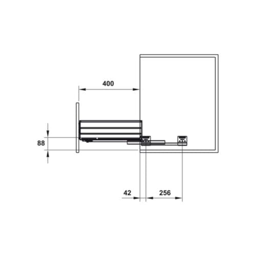Thiết kế của Bộ rổ chén đĩa CUCINA CAPPELLA 549.08.148 900mm Inox 304