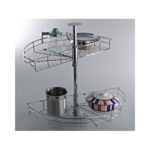 Bộ rổ góc xoay 180 độ MEZZO Cucina 548.37.200 mạ chrome