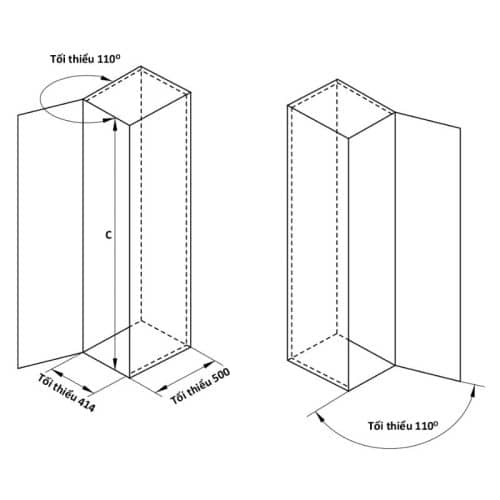 Kích thước ủ cao 6 tầng DOLCE Cucina 548.65.232 mạ chrome