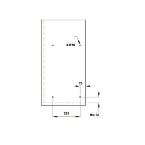 Thiết kế của Rổ chén đĩa không khung PRESTO Hafele Cucina Inox 304