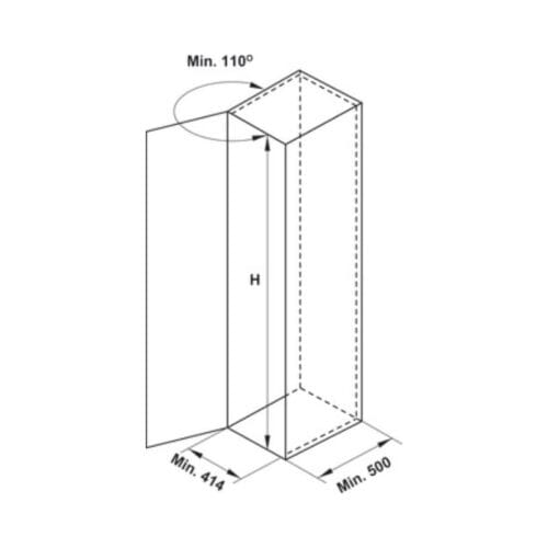 Thiết kế của Tủ cao 6 tầng DOLCE Cucina 548.65.232 mạ chrome