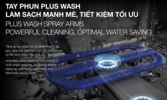 Máy rửa bát Häfele có khả năng làm sạch bát đĩa ở mọi mức độ bẩn và khử khuẩn tới 99% vi khuẩn