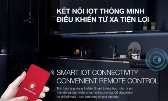 Máy rửa bát Häfele tích hợp nhiều tính năng tiện nghi
