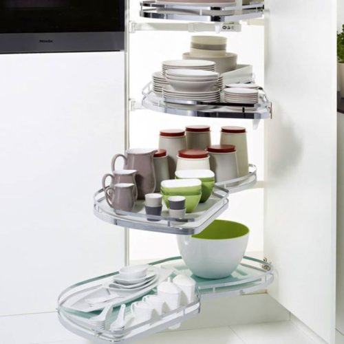 Bộ Rổ Góc Lemans II Xoay Trái Hafele 541.32.673