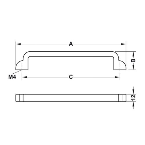Lắp đặt tay nắm tủ Hafele 106.61.043