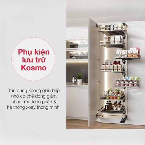 Ứng dụng Tủ đồ khô Hafele Kosmo Kara Vario 595.82.815
