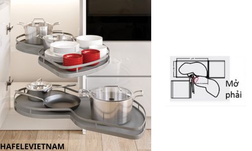 541.01.804 Tận dụng góc vuông tủ