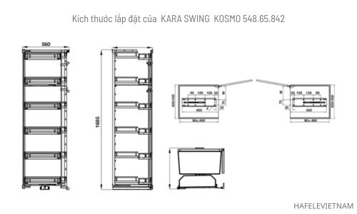548.65.842 Nhỏ gọn, tiết kiệm diện tích
