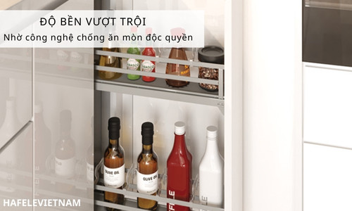 Bộ rổ gia vị Hafele Omero 549.20.890 150mm (trái) 8 549.20.890 độ bền vượt trội